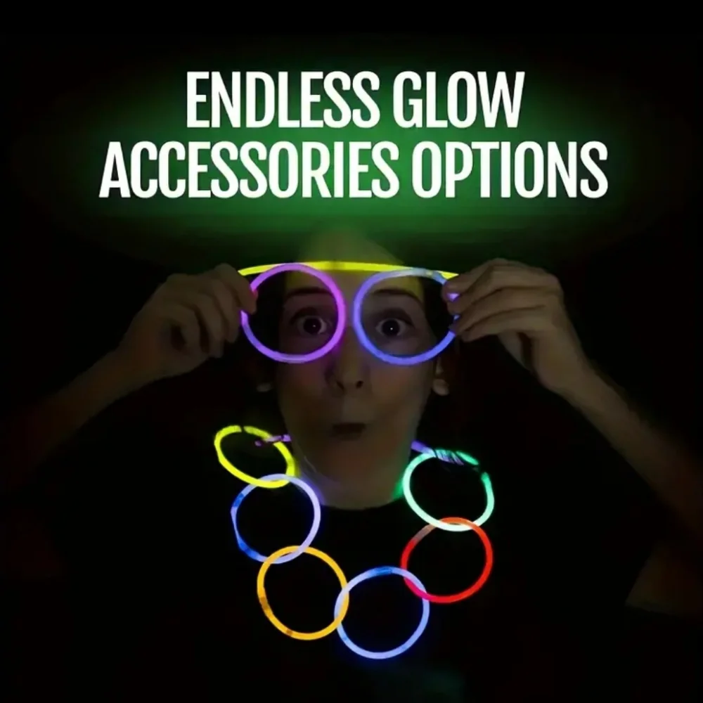 100 Fluorescent sticks, Party Favors, luminous sticks, for concerts and parties